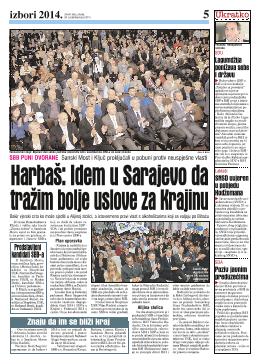 Harbaš: Idem u Sarajevo da tražim bolje uslove za Krajinu 