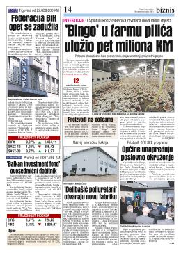 'Bingo' u farmu pilića uložio pet miliona KM