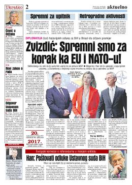Zvizdić: Spremni smo za korak ka EU i NATO-u!