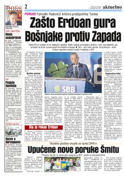 Zašto Erdoan gura Bošnjake protiv Zapada 