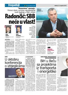 Radončić SBB neće u vlast! 