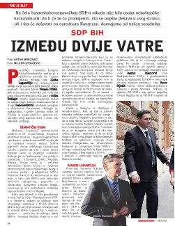 SDP BiH: IZMEĐU DVIJE VATRE 